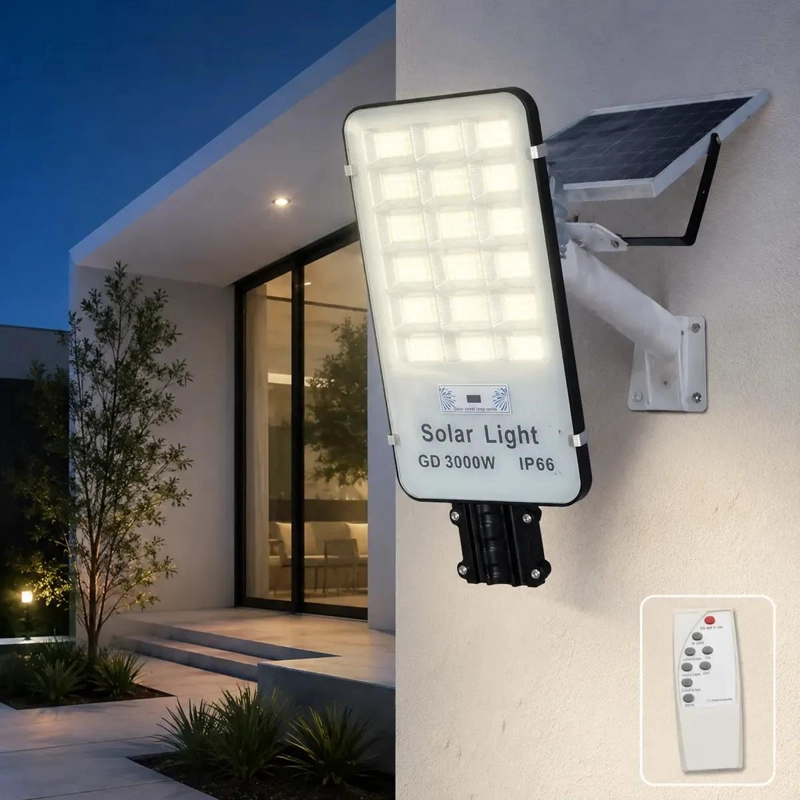FOCO LED SOLAR EXTERIOR 3000W IP66 CON CONTROL REMOTO - 3