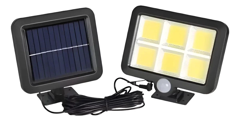 FOCO LED SOLAR PARA EXTERIORES CON SENSOR DE MOVIMIENTO - 1