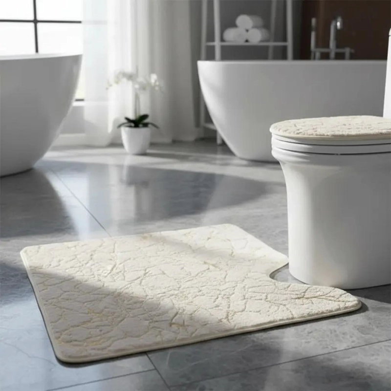 ALFOMBRA DE BAÑO RECTANGULAR 80X50 CM 3 EN 1 - 1