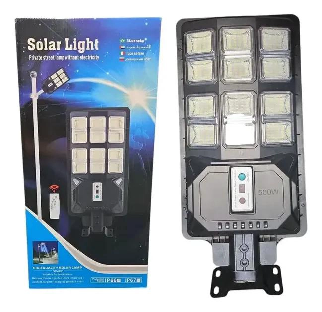FOCO SOLAR 500W CON 666 LEDS Y CONTROL REMOTO - 2