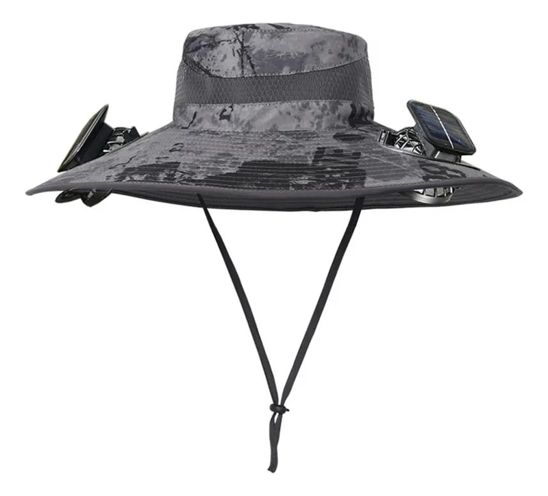 GENÉRICO SOMBRERO PARA SENDERISMO CON VENTILADOR SOLAR