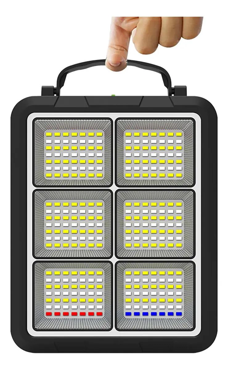 FOCO LED PORTATIL 400W CON PANEL SOLAR EXTRAIBLE - 2
