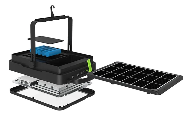 FOCO LED PORTATIL 400W CON PANEL SOLAR EXTRAIBLE - 3