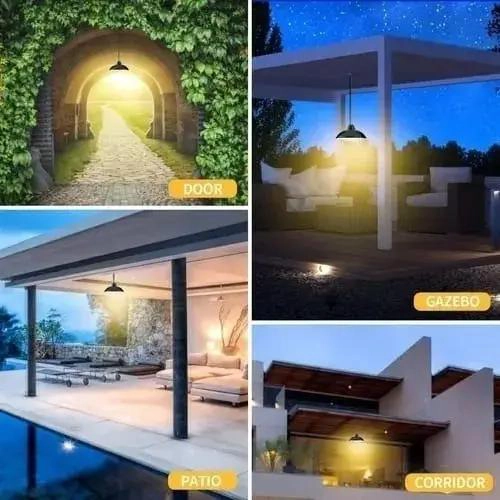 PACK 2 LAMPARAS SOLARES LED COLGANTES 240W CON CONTROL - 5