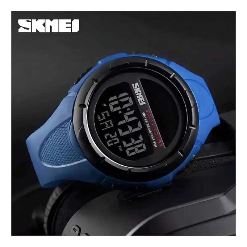 RELOJ DEPORTIVO CON CORREA AZUL Y FUNCIONES MULTIPLES - 3