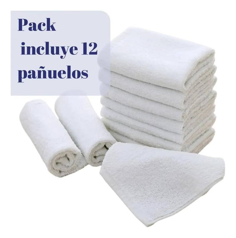 PACK 12 TOALLAS FACIALES 25X25 CM - 3
