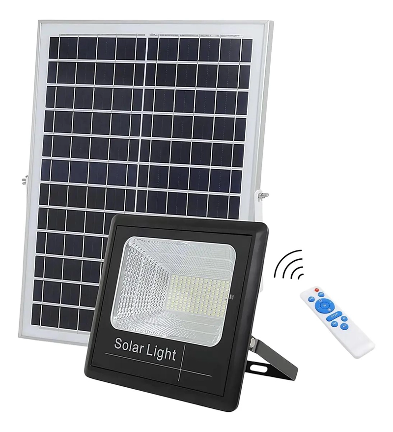 FOCO SOLAR 500W CON PANEL Y CONTROL REMOTO - 1
