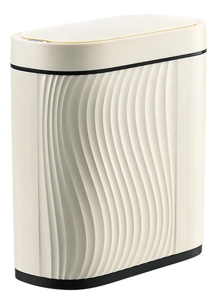 CUBO DE BASURA CON SENSOR Y CEPILLO INTEGRADO PARA BAÑO - 1