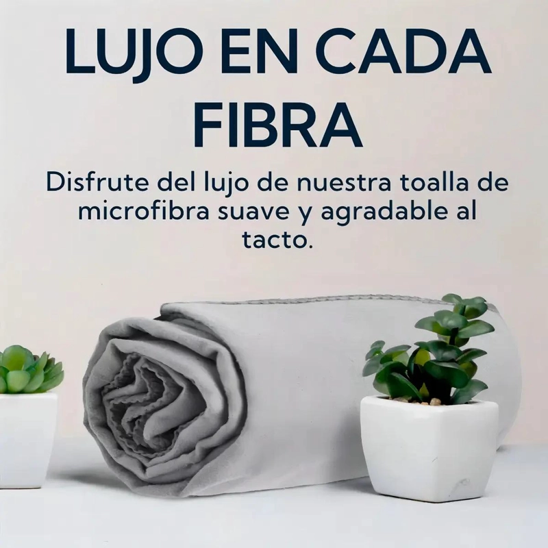 TOALLA DE MICROFIBRA PARA GIMNASIO Y VIAJE CON SECADO - 2