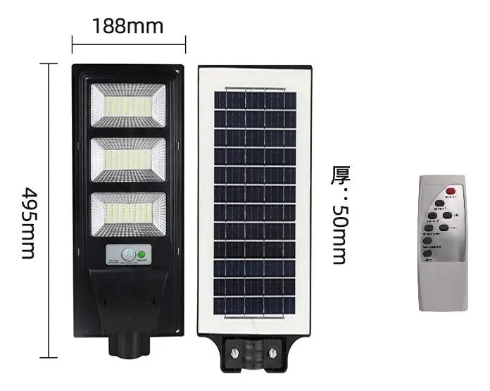 FOCO LED REFLECTOR SOLAR 600W CON MANDO PARA EXTERIOR - 2