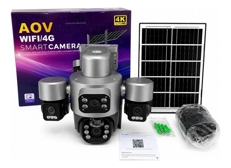 CAMARA SOLAR WIFI 4G SMART 4K ULTRA HD - 1