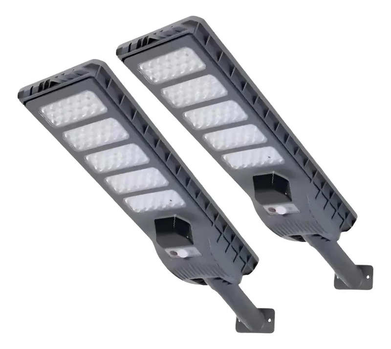 PACK 2 FOCOS SOLARES 500W CON SENSOR DE MOVIMIENTO IP65 - 1