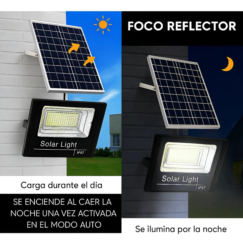 FOCO REFLECTOR SOLAR 300W PARA INTERIOR Y EXTERIOR - 2