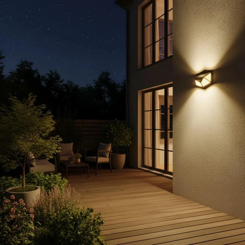 PACK 4 FOCOS REFLECTORES SOLARES 100 LED EXTERIOR - 2