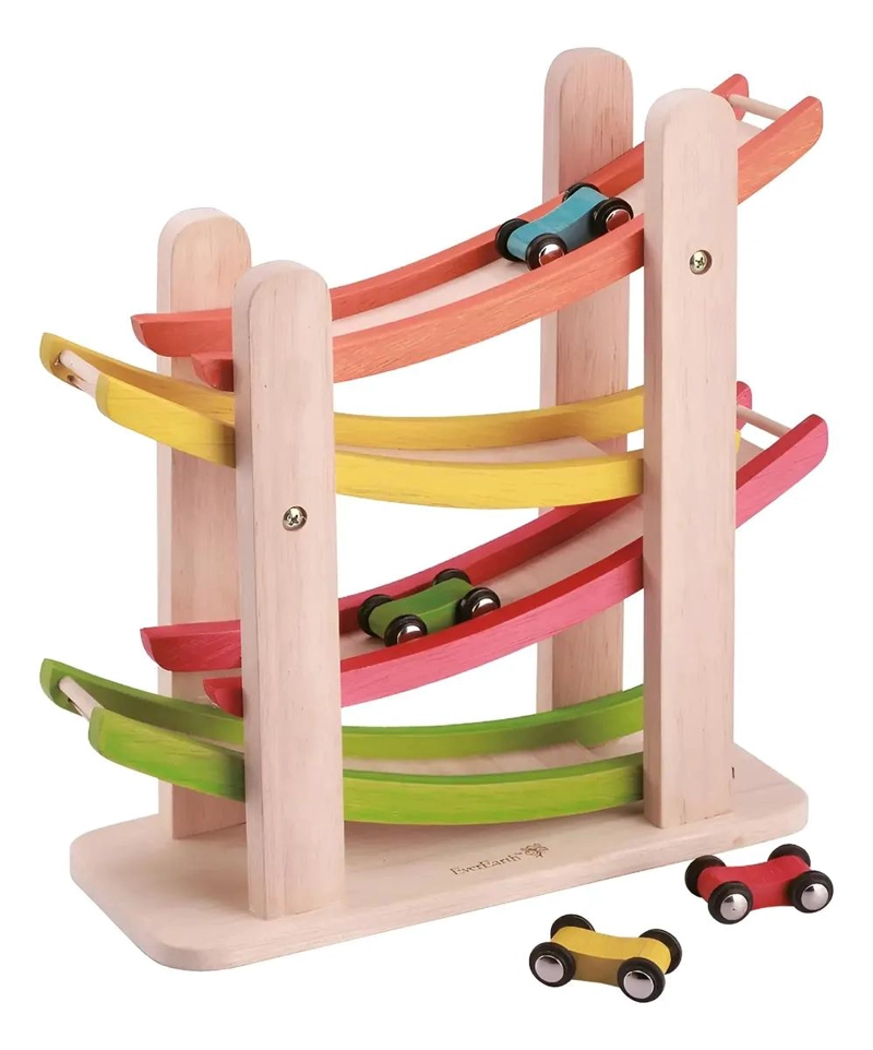AUTOPISTA DE MADERA DIDACTICA PARA NIÑOS - 1