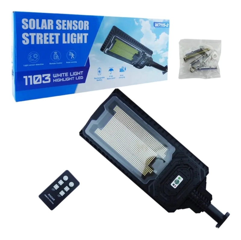 FOCO SOLAR LED 800W CON BRAZO Y CONTROL REMOTO - 4