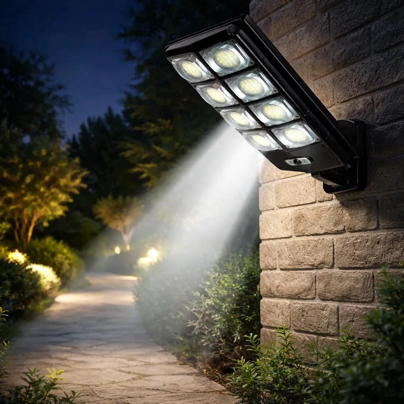 LAMPARA SOLAR LED 400W CON SENSOR DE MOVIMIENTO Y CONTROL - 2