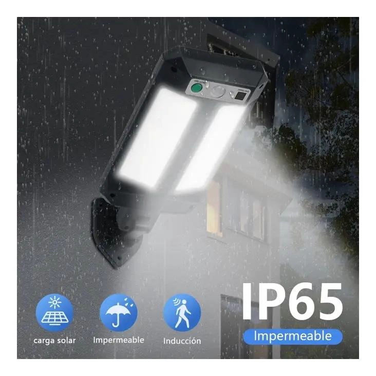 4 FOCOS MINI SOLAR PARA PARED CON SENSOR - 2