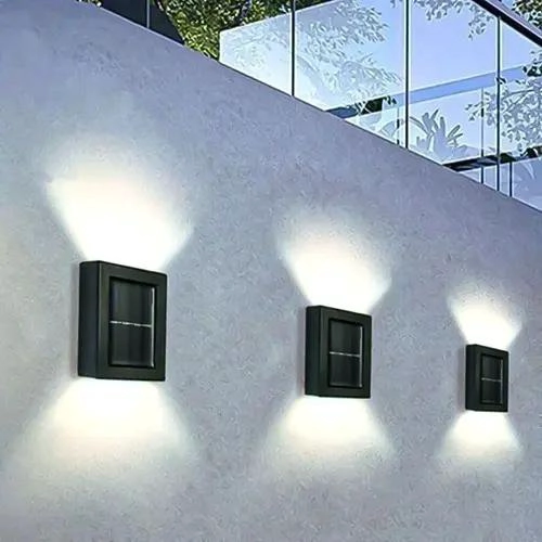 PACK 6 FOCOS LED SOLARES PARA PARED EXTERIOR LUZ CALIDA - 5