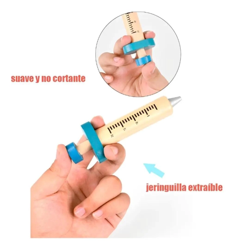 SET JUEGO DE ROLES DOCTOR Y DENTISTA EN MADERA PARA NIÑOS - 5