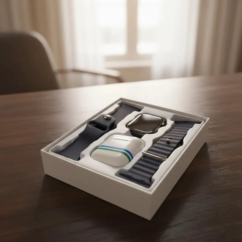 GENÉRICO SMARTWATCH I8 ULTRA CON AURICULARES BLUETOOTH Y PANTALLA