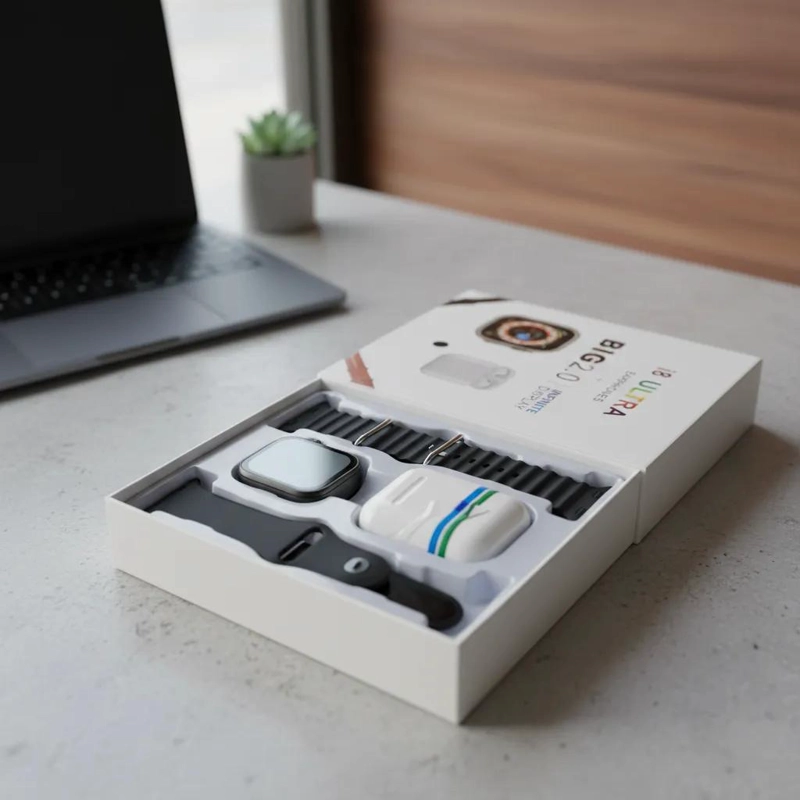 SMARTWATCH I8 ULTRA CON AURICULARES BLUETOOTH Y PANTALLA - 4