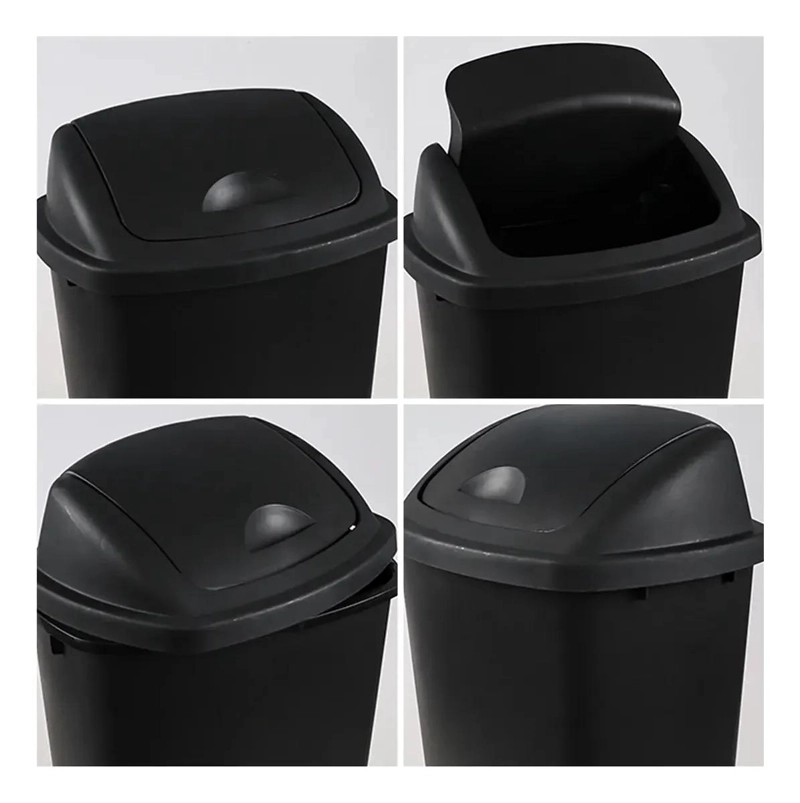 BASURERO PLASTICO 30 LITROS CON TAPA VAIVE N - 3