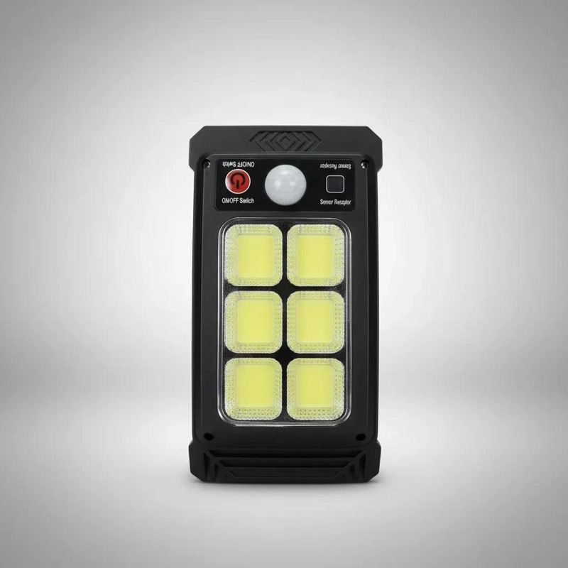 FOCO SOLAR 6 LED CON SENSOR DE MOVIMIENTO PARA EXTERIOR - 1