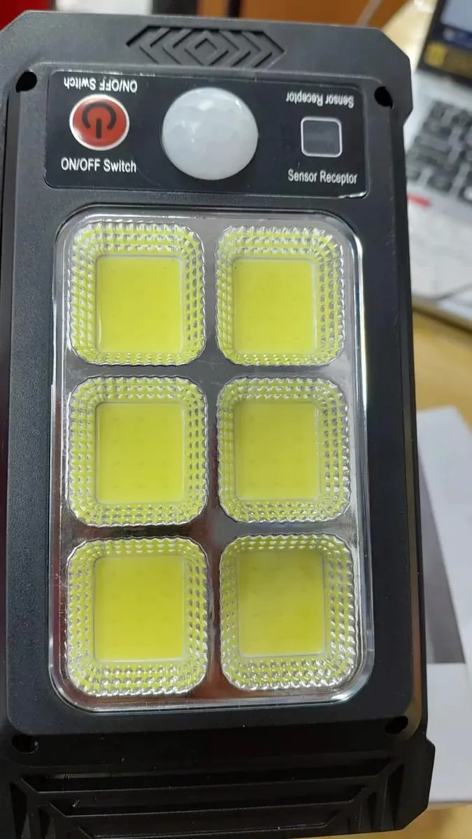 FOCO SOLAR 6 LED CON SENSOR DE MOVIMIENTO PARA EXTERIOR - 2