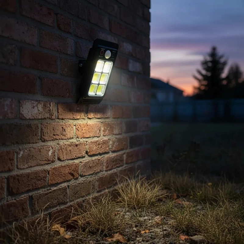 FOCO SOLAR 6 LED CON SENSOR DE MOVIMIENTO PARA EXTERIOR - 3