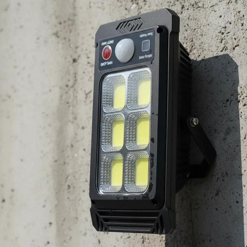 FOCO SOLAR 6 LED CON SENSOR DE MOVIMIENTO PARA EXTERIOR - 5