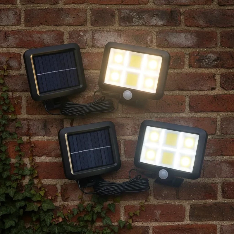 PACK 2 FOCOS LED EXTERIORES SOLAR 250W - 1