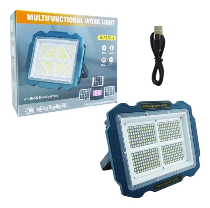 PROYECTOR SOLAR CON 3 PANELES Y 336 LEDS - 4