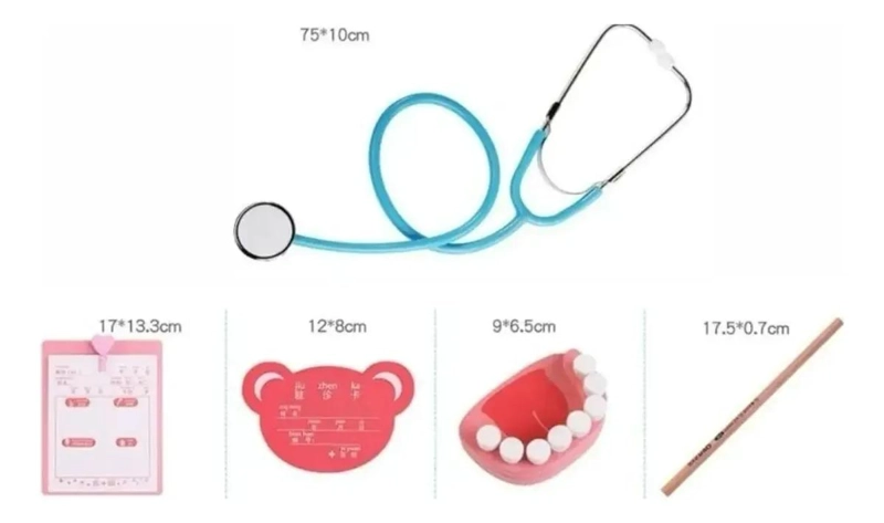 SET JUEGO DE ROLES DOCTOR Y DENTISTA DE MADERA - 2