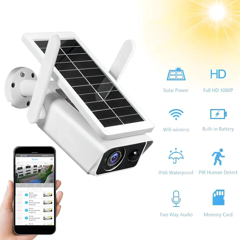 CAMARA DE SEGURIDAD SOLAR EXTERIOR 1080P - 5
