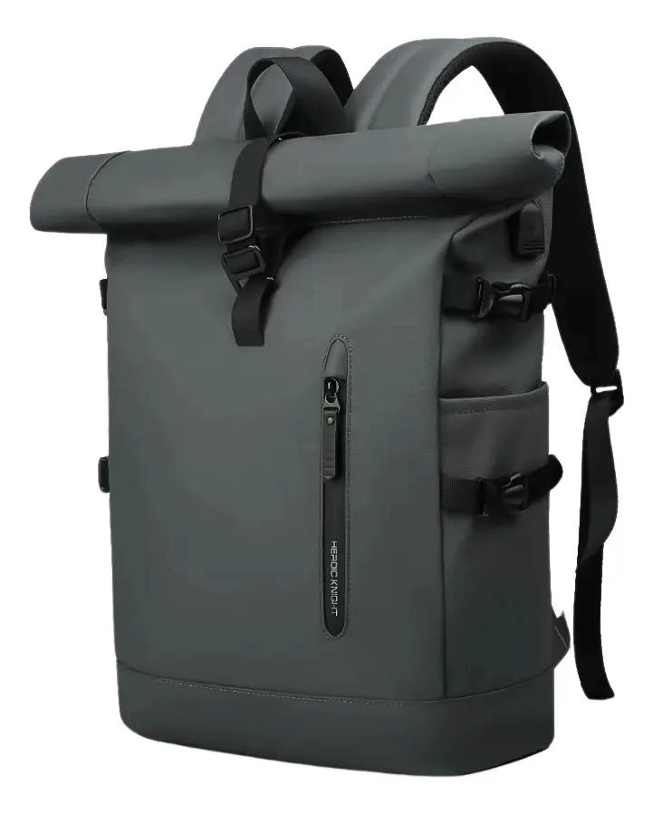 MOCHILA URBANA IMPERMEABLE GRIS OSCURO - 1