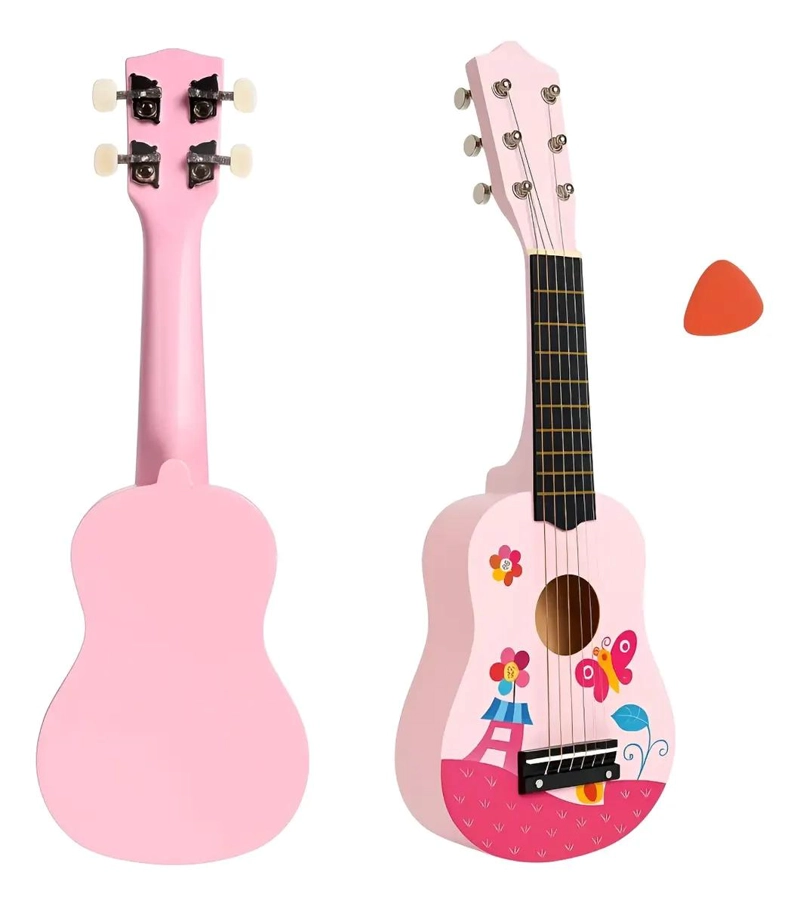 GUITARRA DIDACTICA DE MADERA PARA NIÑOS - 1