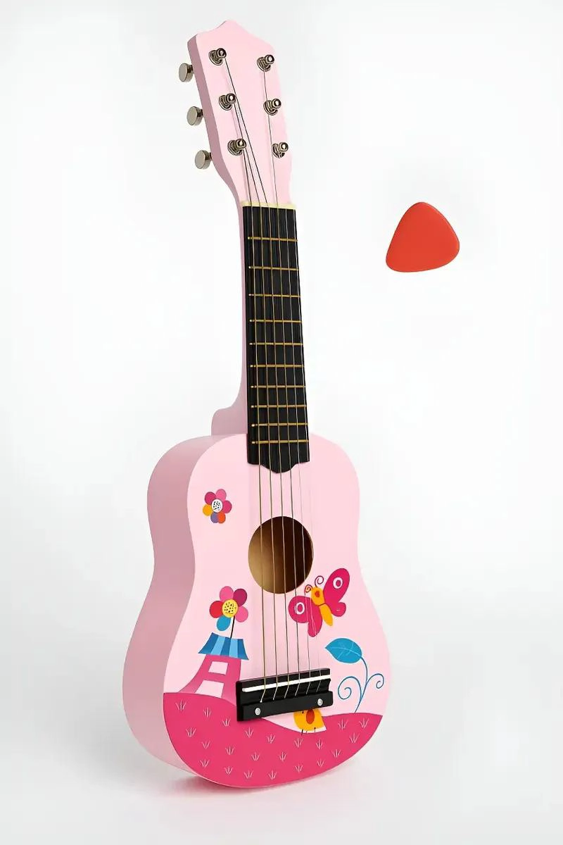 GUITARRA DIDACTICA DE MADERA PARA NIÑOS - 2