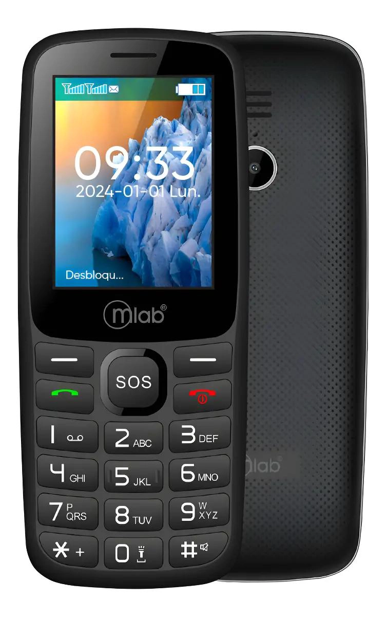 GENÉRICO TELE FONO SENIOR BAR STYLE 4G LTE DUAL SIM 2.4' CON SOS