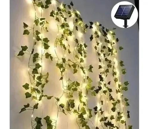 CORTINA ENREDADERA HOJA ARTIFICIAL 2X2 M CON LUZ LED CAL - 1