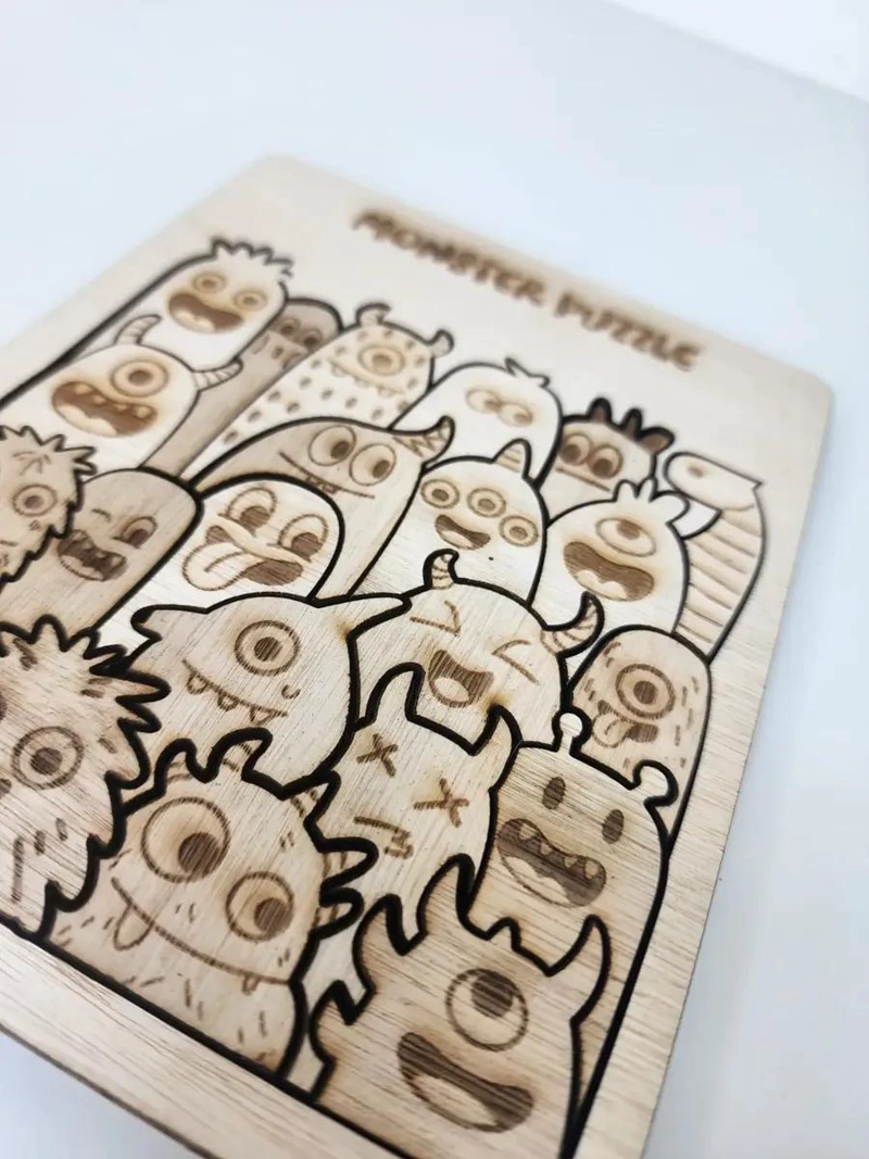 PACK 10 ROMPECABEZAS DE MONSTRUOS PARA NIÑOS - 2