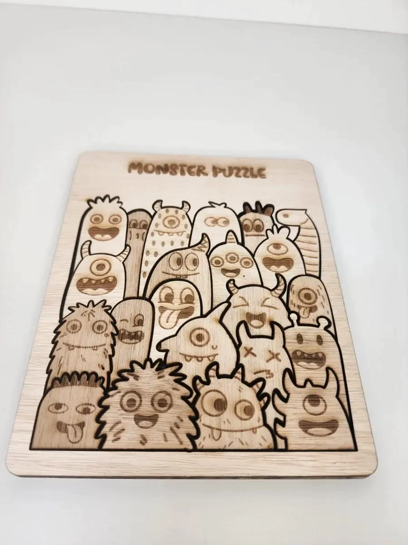 PACK 10 ROMPECABEZAS DE MONSTRUOS PARA NIÑOS - 3