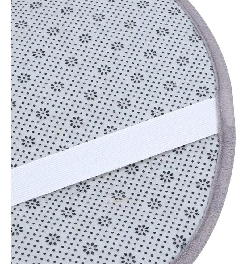 JUEGO DE 3 ALFOMBRAS DE BAÑO PELUDAS COLOR GRIS - 4