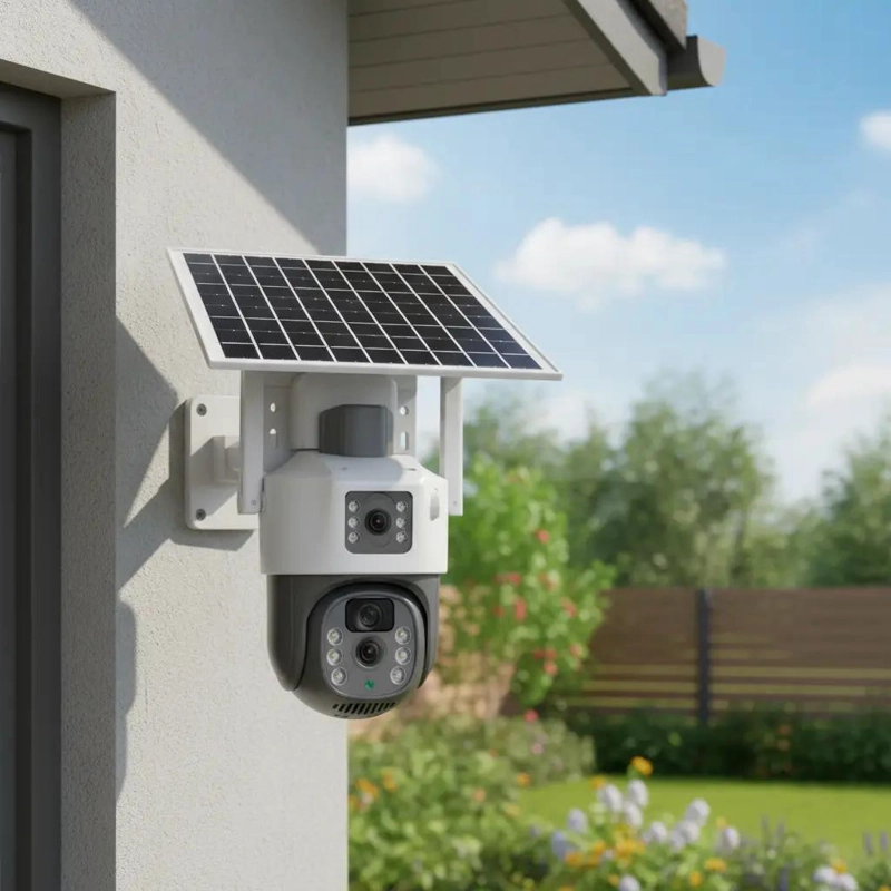 CAMARA DE SEGURIDAD SOLAR WIFI EXTERIOR PTZ 360° HD - 1