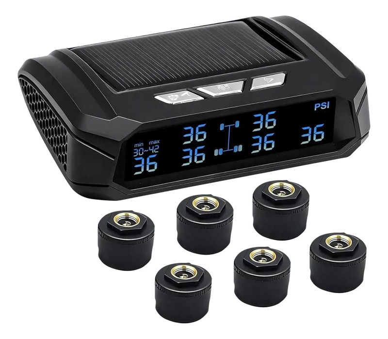 SISTEMA MONITOREO PRESION NEUMATICOS CON CARGA SOLAR - 1