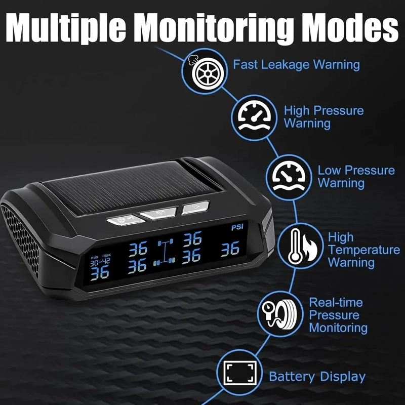 SISTEMA MONITOREO PRESION NEUMATICOS CON CARGA SOLAR - 2