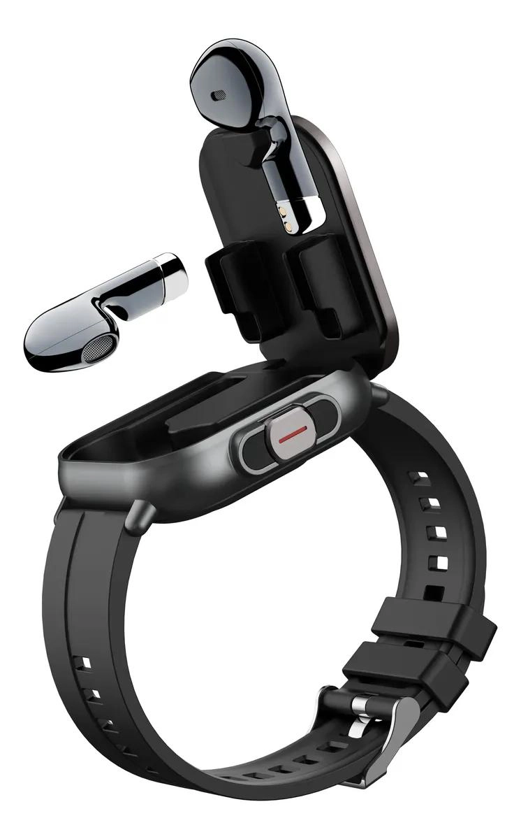 SMARTWATCH 2 EN 1 CON AUDIFONOS Y FUNCIONES SALUD - 1