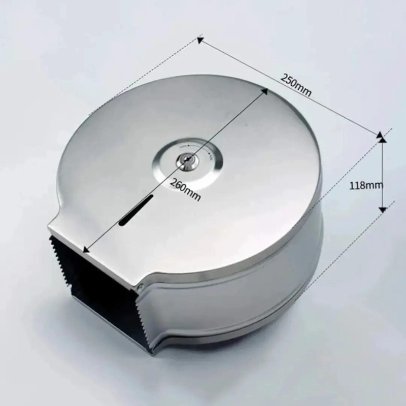 DISPENSADOR INDUSTRIAL DE PAPEL HIGIE NICO ACERO INOX - 3