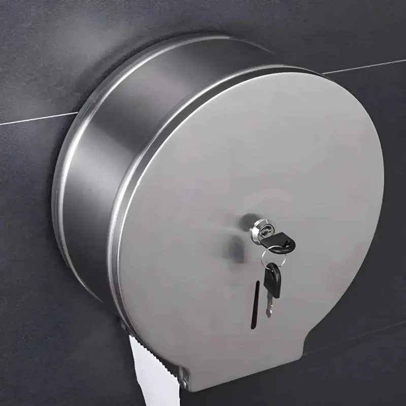 DISPENSADOR INDUSTRIAL DE PAPEL HIGIE NICO ACERO INOX - 5