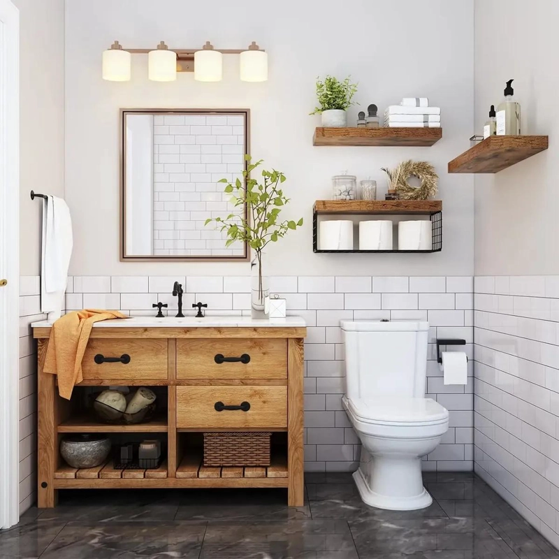 SET DE 3 ESTANTES FLOTANTES PARA BAÑO - 2